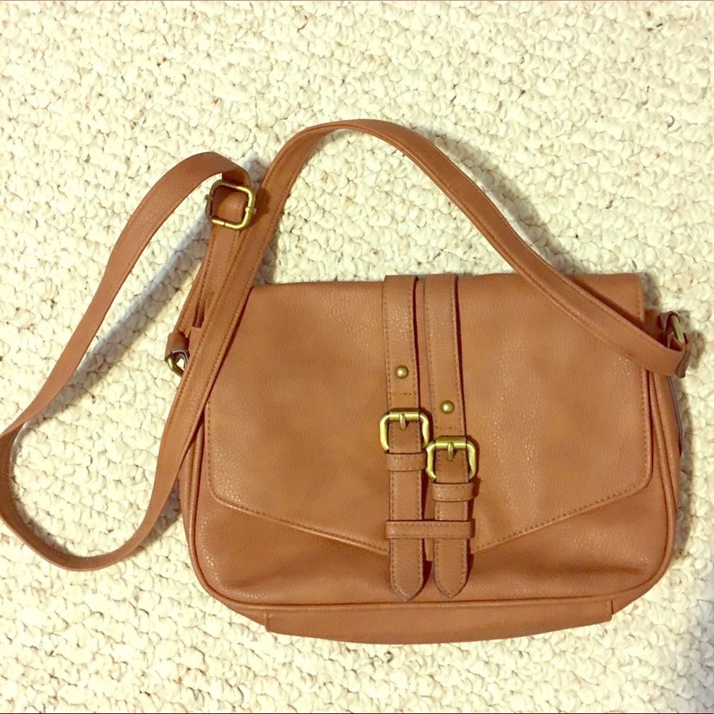 Brown shoulder strap  purse